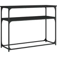 vidaXL Wandtafel 100x35,5x75 cm bewerkt hout zwart