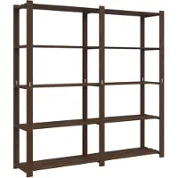vidaXL Opbergrek 5-laags 170x38x170 cm massief grenenhout bruin
