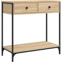 vidaXL Wandtafel 75x34,5x75 cm bewerkt hout sonoma eikenkleurig