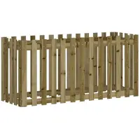 vidaXL Plantenbak verhoogd hekontwerp 150x50x70 cm geïmpregneerd hout
