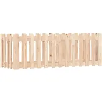 vidaXL Plantenbak verhoogd met hekontwerp 150x50x50 cm grenenhout