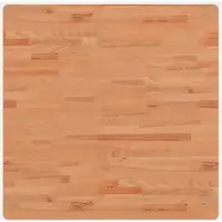 vidaXL Tafelblad vierkant 80x80x4 cm massief beukenhout