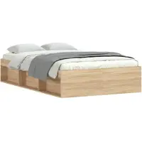 vidaXL Bedframe sonoma eikenkleurig 120x200 cm