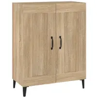 vidaXL Dressoir 69,5x34x90 cm bewerkt hout sonoma eikenkleurig