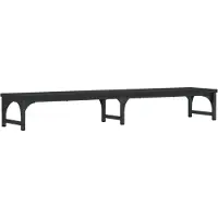 vidaXL Monitorstandaard 105x23x15,5 cm bewerkt hout zwart