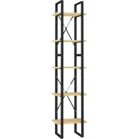 vidaXL Boekenkast met 5 schappen 40x30x175 cm massief grenenhout