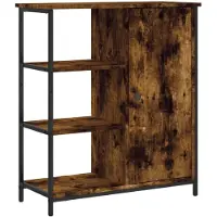 vidaXL Dressoir 70x30x80 cm bewerkt hout gerookt eikenkleurig