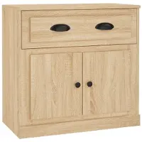 vidaXL Dressoir 70x35,5x67,5 cm bewerkt hout sonoma eikenkleurig