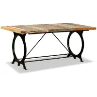 vidaXL Eettafel 180 cm massief gerecycled hout