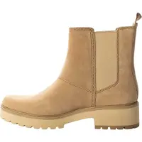 Timberland Stoere leren Chelsea-laarzen met blokhak voor dames (Taupe)