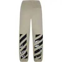 OFF-WHITE Off White Heren Diagonale Trainingsbroek (Donker Zand)