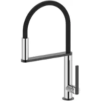 Sapho Nimoa Keukenkraan met sproeier, chroom/gunmetal