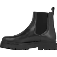 Represent Heren Lederen Platform Chelsea Boots (Off Black)