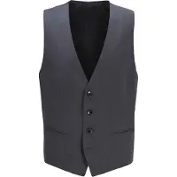 BOSS Heren Wilson Virgin Wool Gilet (Donkergrijs)
