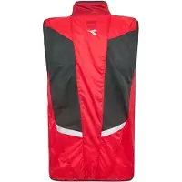 Diadora Mannenvest zonder mouwen met trechterhals (Tomatenrood)