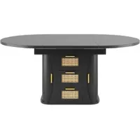 STILVORA Eettafel - Uitschuifbaar Met Opberglades - Voor Eetkamer En Keuken - MDF En Metaal - 118 Tot 158 x 118 x 77,1 cm - Zwart