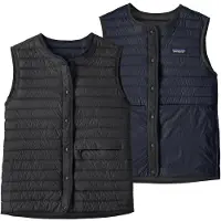 Patagonia - Women's Lightweight Reversible Down Sweater Vest - Donzen bodywarmer S, zwart