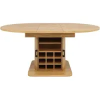 STILVORA Eettafel - Uitschuifbaar Met Opbergruimte - Voor Keuken En Eetkamer - MDF En Metaal - 118x118x76 Cm - Bruin