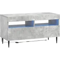 vidaXL LED tv-meubel HAARLEM 81 x 35 x 43 cm Betongrijs Bewerkt hout