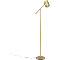Costway Vloerlamp, 175 cm, staande lamp met verstelbare kop, E27 fitting en voetpedaal