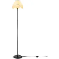 Costway Vloerlamp, 25x159 cm, moderne staande lamp met stoffen lampenkap