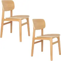 Zuiver Fleur eetkamerstoelen - beige (set van 2)