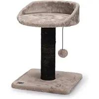 Markenlos Famanu krabboom met speeltjes - grijs, 35x35x50 cm