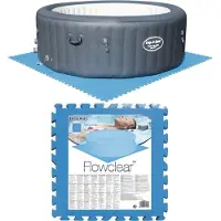 Bestway Zwembadbodembeschermers 8 st blauw 58220