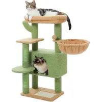 Famanu kattenmand voor kleine katten - Groen, model PETEPELA