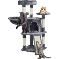Famanu kattenhuis met knus verblijf en krabgedeelte - hoogte 107 cm