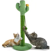 Famanu Kratzboom Cactus - 83 cm hoog, met een speelhuisje voor katten
