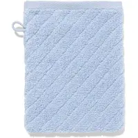 HEMA Washandje 16x21cm zware kwaliteit diagonaal ijsblauw (ijsblauw)