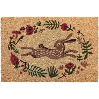 Beliani ANGONO - Deurmat - Naturel - 40 x 60 cm - Kokosvezel/PVC