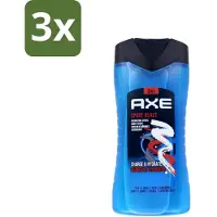 Axe 3 x - 3-in-1 Douchegel - Sport Blast - Energizing Citrus - Hydraterend - 250 ml - Douchegel Sport Blast - Sportgeur - Hydraterende Douchegel - Frisheid Na Training - Energieke Geur