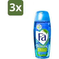 Fa 3 x - Douchegel - Zeeliefde Fresh - Verfrissend & Verkwikkend - Verzorgend - 250 ml - Douchegel - Zeeliefde - Frisheid - Verfrissend - Verzorgend