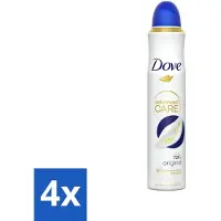 Dove 4 x - Deodorant - Spray Advanced Care - Frisse en langdurige bescherming - 200 ml - Anti-Transpirant Spray - Anti-Transpirant Spray - Anti-Transpirant - Zweetvermindering - Geurvermindering