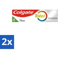 Colgate 2 x - Total Classic - Tandpasta - 75ml - Tandpasta - Mondhygiëne - Tandplak - Tandsteen - Gaatjes