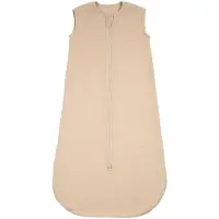 Nattou LouLou Baby Slaapzak 90 cm - Slaapzak van Tetra Katoen - TOG 0,5 - Zachte Babyslaapzak - Zand