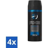 Axe 4 x - Deodorant Bodyspray - 48hrs Fresh - Anarchy for Him - 150 ml - Anarchy For Him - Deodorant Bodyspray - Mannelijke Geur - Frisse Geur - Langdurige Bescherming