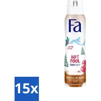 Fa Pflege 15 x - Deospray - Winter Splashes - 48 uur Bescherming - Frozen Raspberry - Verfrissend & Fruitig - 150 ml - 48 Uur Bescherming - Zweetbescherming - Frambozen Geur - Deospray - Huidbescherming
