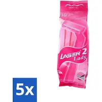 Benson 5 x - Laser Twin Women - Wegwerpscheermesjes - Voor Vrouwen - 10 Mesjes - Scheermesje Vrouw - Wegwerpscheermesje - Tweevoudige Scheermesjes - Vrouwelijke Scheermesjes - Hygiënische Scheermesjes
