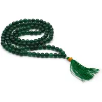 Ancient Wisdom - Hanger - 108 kralen mala met edelsteen en zilveren ketting - kristal - pendel - wichelroede - radiësthesie - tarot
