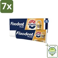Fixodent 7 x - Kleefpasta - Plus - Krachtige Hechting - 40 g - Grootverpakking - Kleefpasta Kunstgebit - Krachtige Hechting Kunstgebit - Kunstgebit Fixatie - Kunstgebit Comfort - Kunstgebit Kleefpasta