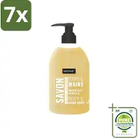 Sence 7 x - La Maison Du Savon De Marseille - Handzeep - Vanille - Hygiënisch - 500 ml - Grootverpakking - Savon De Marseille - Handzeep - Vanille - Hygiëne - Reiniging