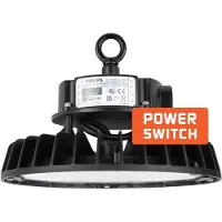 LEDVION - LED High bay, IP65, 150-120-85W, 175 lm/W, Driver, 4000K, Dimbaar, UFO lamp voor, werkplaatsverlichting, halverlichting, plafondlamp werkplaats