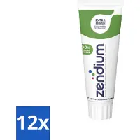 Zendium 12 x Tandpasta Extra Fresh 75 ml - Tandpasta - Enzymen - Natuurlijke Tandpasta - Mondverzorging - Gaatjes Voorkomen
