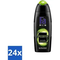 Fa 24 x Men - Douchegel - Speedster - Verfrissend & Energiek - Langdurig - 250 ml - Douchegel Mannen - Energie - Verfrissend - Taurine - Langdurig Effect