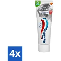 Aquafresh 4 x Tandpasta Tandsteen Controle Frisse Adem 75 ml - Tandsteen Controle - Tandpasta - Tandplak Verwijderen - Bescherming Tegen Tandsteen - Gezond Tandvlees