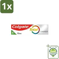 Colgate 1 x - Total Classic - Tandpasta - 75ml - Tandpasta - Mondhygiëne - Tandplak - Tandsteen - Gaatjes