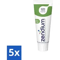 Zendium 5 x Tandpasta Extra Fresh 75 ml - Tandpasta - Enzymen - Natuurlijke Tandpasta - Mondgezondheid - Fluoride